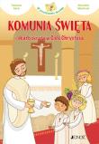 Komunia Święta i skarb ukryty w Ciele Chrystusa (seria: W poszukiwaniu skarbów). Autor: Francesca Fabris (tekst), Alessandra Mantovani (ilustracje). Dadada.pl Okładka książki Komunia Święta i skarb ukryty w Ciele Chrystusa (seria: W poszukiwaniu skarbów)