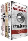 Pasażer 23 / Przesyłka / Ostatnie dziecko / Odprysk. Autor: Fitzek Sebastian. Dadada.pl Okładka książki Pasażer 23 / Przesyłka / Ostatnie dziecko / Odprysk