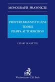 Okładka książki Propertarianistyczne teorie prawa autorskiego