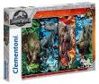 Okładka książki Puzzla 104 Supercolor Jurassic World