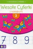 Okładka książki Wesołe cyferki z naklejkami. Zeszyt 3