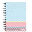 Opakowanie Brulion na spirali okładka twarda 100 A5 kratka Graphic Pastell Niebieski
