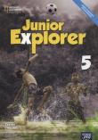 Junior Explorer 5 ćw. NE. Autor: Clarke Sue, Mrozik-Jadacka Marta, Wosińska Dorota. Dadada.pl Okładka książki Junior Explorer 5 ćw. NE