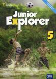 Junior Explorer 5 Podr. NE. Autor: Heath Jennifer, Michele Crawford, Mrozik-Jadacka Marta. Dadada.pl Okładka książki Junior Explorer 5 Podr. NE