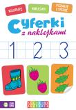 Okładka książki Kolorowa Akademia Cyferki z naklejkami