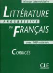 Okładka książki Litterature progressive du francais intermediaire 600 activites