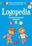 Okładka książki Logopedia. Ćwiczenia i wierszyki z głoskami 'k', 'g' oraz 'l'