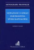 Okładka książki Nieważność uchwały zgromadzenia spółki kapitałowej
