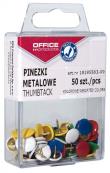 Pinezki kolorowe OFFICE PRODUCTS 10x50 sztuk. Wydawca: Office Products. Dadada.pl Opakowanie Pinezki kolorowe OFFICE PRODUCTS 10x50 sztuk