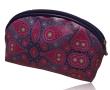 Opakowanie Piórnik owal/kosmetyczka oczka bordo/fuksja PO-07
