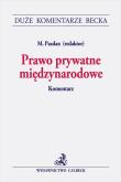 Okładka książki Prawo prywatne międzynarodowe. Komentarz