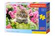Opakowanie Puzzle 100 Kittens in Flower Garden CASTOR