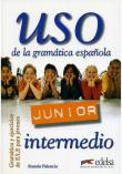 Uso de la gramatica espaniola Junior intermedio alumno. Autor: Palencia Ramon. Dadada.pl Okładka książki Uso de la gramatica espaniola Junior intermedio alumno