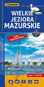 Wielkie Jeziora Mazurskie 1:50 000 mapa laminowana. Autor: praca zbiorowa. Dadada.pl Okładka książki Wielkie Jeziora Mazurskie 1:50 000 mapa laminowana