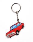 Opakowanie BRELOK GUMOWY AUTA PRL DUŻY FIAT CZERWONY