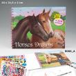 Opakowanie KOLOROWANKA Z NAKLEJKAMI HORSES DREAMS 8066A