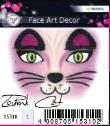 Opakowanie NAKLEJKI DO ZDOBIENIA TWARZY KOT 15310