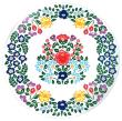 Opakowanie PODKŁADKA CERAMICZNA OKRĄGŁA 20CM ZALIPIE MULTIKOLOR
