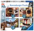 Opakowanie PUZZLE 4W1 SEKRETNE ŻYCIE ZWIERZĄT DOMOWYCH