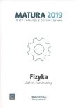 Fizyka. Matura 2019. Testy i arkusze. Zakres rozszerzony. Autor: Ewa Przysiecka, Doboszyńska Anna. Dadada.pl Okładka książki Fizyka. Matura 2019. Testy i arkusze. Zakres rozszerzony
