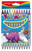 Opakowanie Flamastry dwustronne Keyroad DUO 12 kolorów