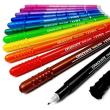 Opakowanie Lyra Pisaki Graduate Fineliner Black 12 sztuk