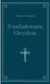 Okładka książki O naśladowaniu Chrystusa (granat, złoc.)