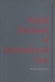 Opakowanie Polish yearbook of international law XXXVII/17