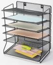 Opakowanie Sorter na dokumnety 6 półek metalowy czarny