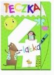 Teczka 4-latka. Zgaduję, rysuję, maluję. Autor: Lekan Elżbieta, Joanna Myjak (ilustr.). Dadada.pl Okładka książki Teczka 4-latka. Zgaduję, rysuję, maluję