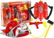 Opakowanie Zestaw strażaka kask sikawka toporek akcesoria