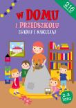 Zgaduj i naklejaj - W domu i w przedszkolu. Autor: Daria Brzezińska. Dadada.pl Okładka książki Zgaduj i naklejaj - W domu i w przedszkolu