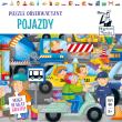 Kapitan Nauka. Puzzle obserwacyjne. Pojazdy 6+. Autor: Lidia Szwabowska. Dadada.pl Okładka książki Kapitan Nauka. Puzzle obserwacyjne. Pojazdy 6+