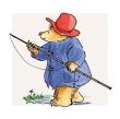 Opakowanie Karnet kwadrat z kopertą Paddington Fishing