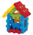 Opakowanie KLOCKI KONSTRUKCYJNE WAFFLE DOMEK Z KOTKIEM