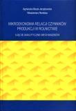 Okładka książki Mikroekonomia relacji czynników produkcji w...