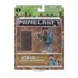 Opakowanie Minecraft - figurka Steve w zbroi z łańcucha