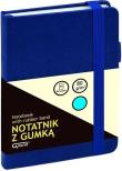 Opakowanie Notatnik A6/80K linia z gumką granatowy GRAND