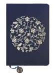 Opakowanie Notes A5/144K Granatowy Białe Kwiaty w Kuli