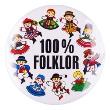 Opakowanie Przypinka duża - 100% Folklor postacie FOLKSTAR