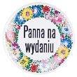 Opakowanie Przypinka duża - Panna na wydaniu opolska 58 mm