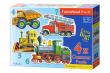 Okładka książki Puzzle x 4 - Pojazdy CASTOR