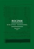 Rocznik Biblioteki Narodowej. Wydawca: Biblioteka Narodowa. Dadada.pl Opakowanie Rocznik Biblioteki Narodowej