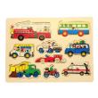 Opakowanie Układanka drewniana pojazdy uchwyty