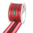 Opakowanie Wstążka 2mx40mm Czerwona choinki