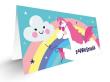 Opakowanie Zaproszenie - Jednorożec (5szt.)