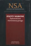Opakowanie Zeszyty Naukowe Sądownictwa administracyjnego 1/2012 + Skorowidz 2011