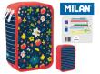 Opakowanie Piórnik MILAN 3-poziomowy z wyposażeniem FLOWERY