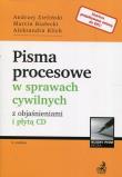 Okładka książki Pisma procesowe w sprawach cywilnych z objaśnieniami i płytą CD