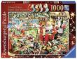 Opakowanie Puzzle Święty Mikołaj z prezentami 1000